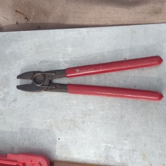 Red Drill Bit Set and Pliers - Picture 2 of 5